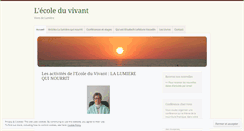 Desktop Screenshot of ecole-du-vivant.com