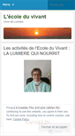 Mobile Screenshot of ecole-du-vivant.com