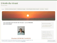 Tablet Screenshot of ecole-du-vivant.com